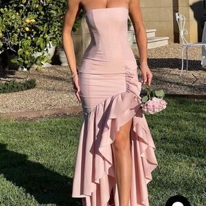 ANGELINA MAXI DRESS - BLUSH - Large
